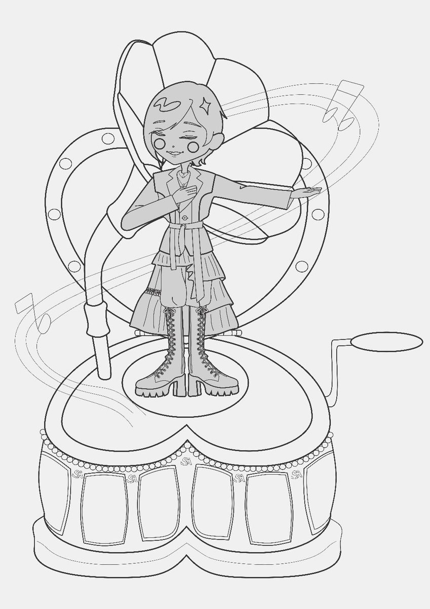 AS_flowerstand's tweet photo. Thank you to everyone who has donated so far! 🙇‍♀️
Extending the deadline until tomorrow!
As an update here is a draft of the art made by Nao!
Shouta as a singing doll music box🎵
Hope we can have more participants join this project 🙇‍♀️🙏 https://t.co/Y6kGz6TBpQ