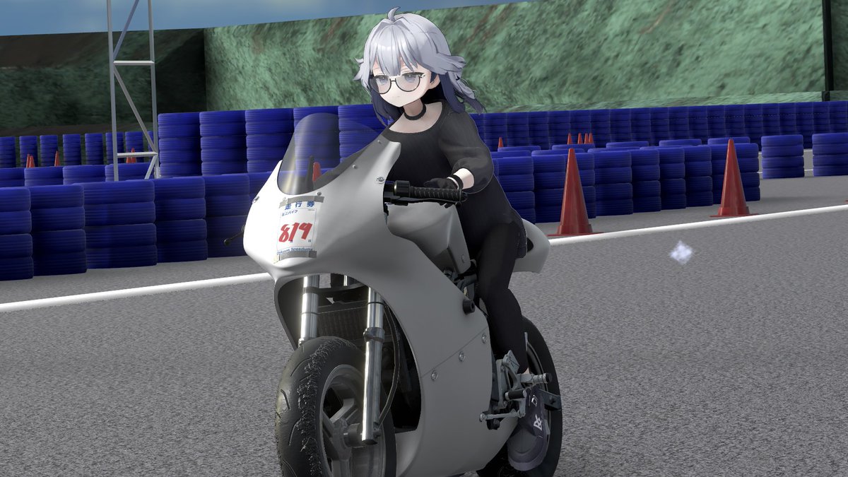 ちょめ太郎 まめ先誕生日おめでとうございやす @puchimame_vr VRでバイク初めて