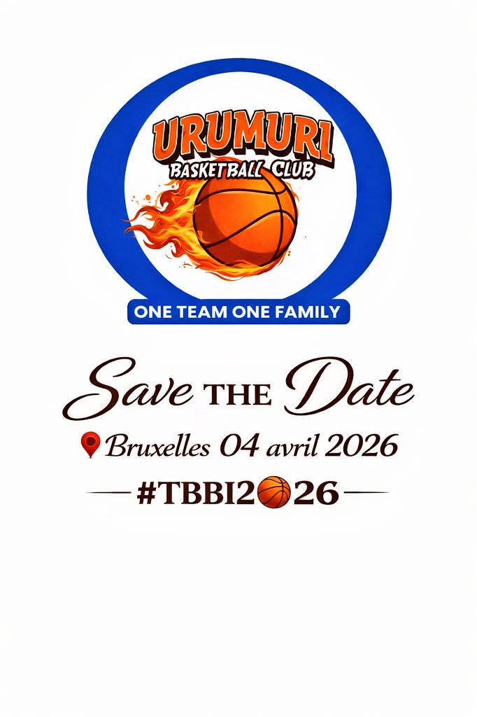 Cher public,
Nous avons le plaisir de vous inviter à un grand événement sportif : le TBBI! Notez bien la date et restez connectés sur nos pages Insta et Twitter pour plus d'infos!
📅 04 avril 2026
📍 Bruxelles
Venez nombreux vibrer et célébrer avec nous!
#TBBI2🏀26 
#SaveTheDate