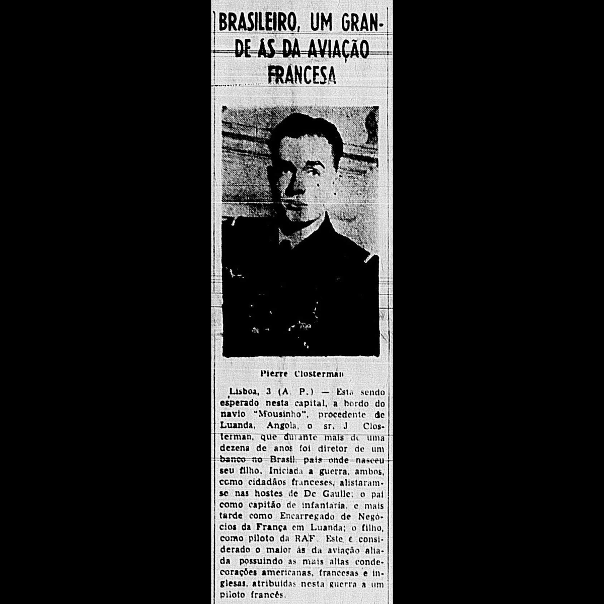 sentandoapua's tweet photo. Notícias da 2ª Guerra: 04JAN1946-Brasileiro, um grande ás da aviação francesa https://t.co/oZWWWzhTvk
#JAN46 #CorreioDaManhã #WWII #RAF #Clostermann #aviação #80anos @RoyalAirForce https://t.co/fsV1dEVPsP