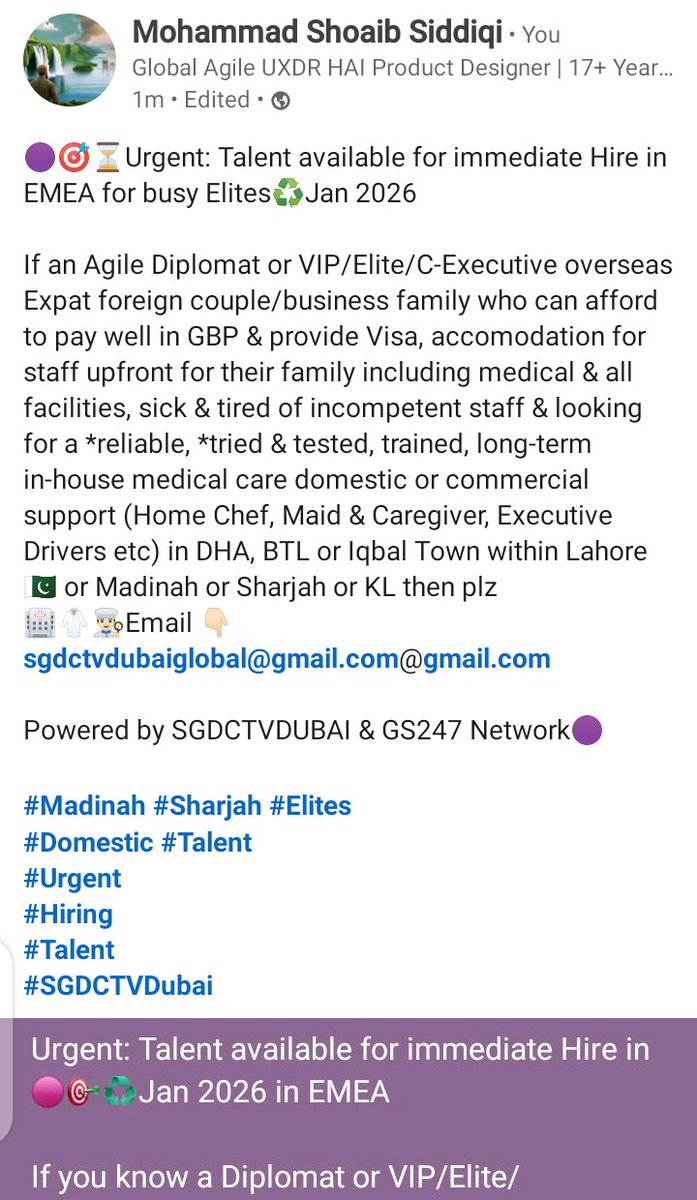 ecompro_shuayb's tweet photo. Agile #Billionaires looking to hire Pure, Smart &amp; #Wise Life Coaches, Elite #Domestic Support 👇🏻 https://t.co/umBlvJwC6J