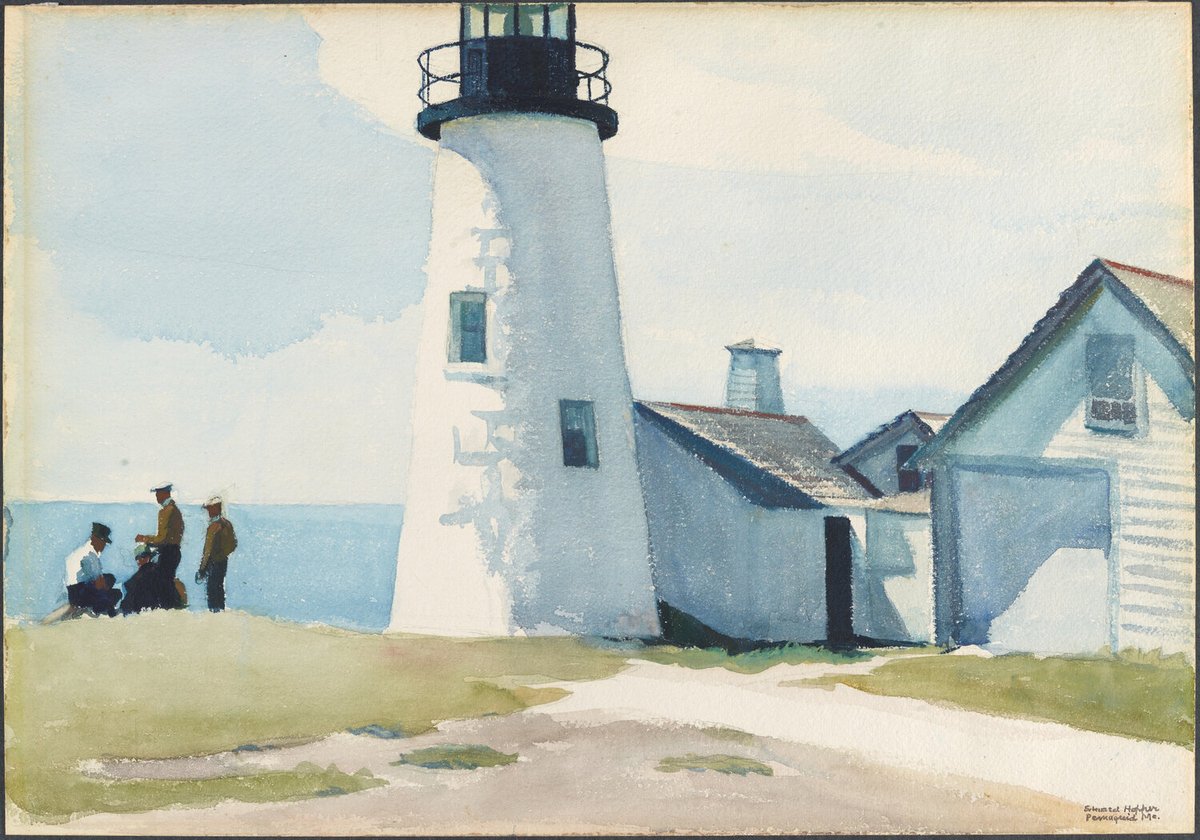 Pemaquid Light - 1929 #artbots #hopper