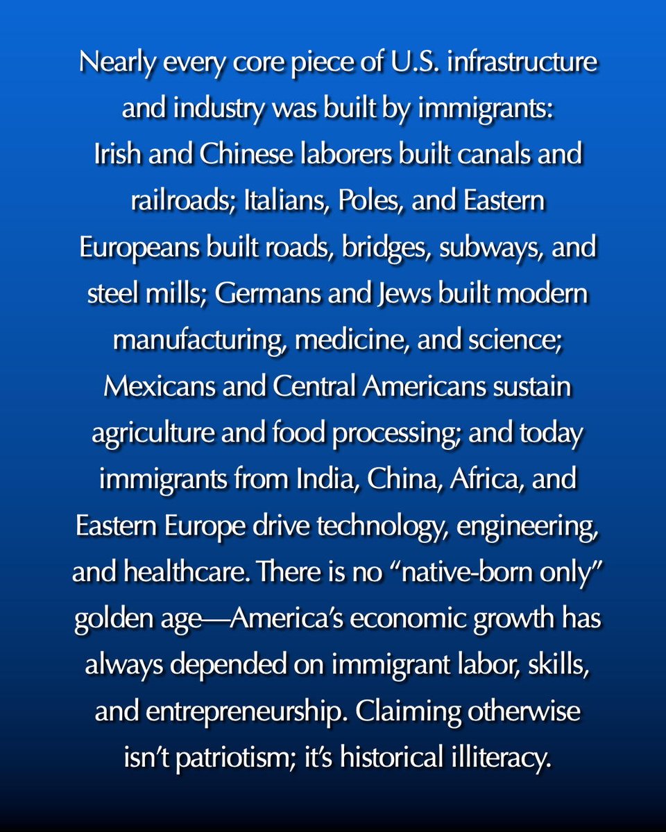CharlieSpring53's tweet image. Hey #MAGA and #MAGARepublicans, here are the FACTS behind the statement that "#immigrants built the United States:"