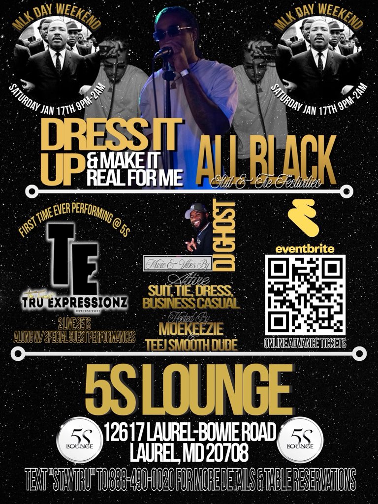 $10 Advance Tickets | All Black Party #MLKWeekend eventbrite.com/e/dress-it-up-…