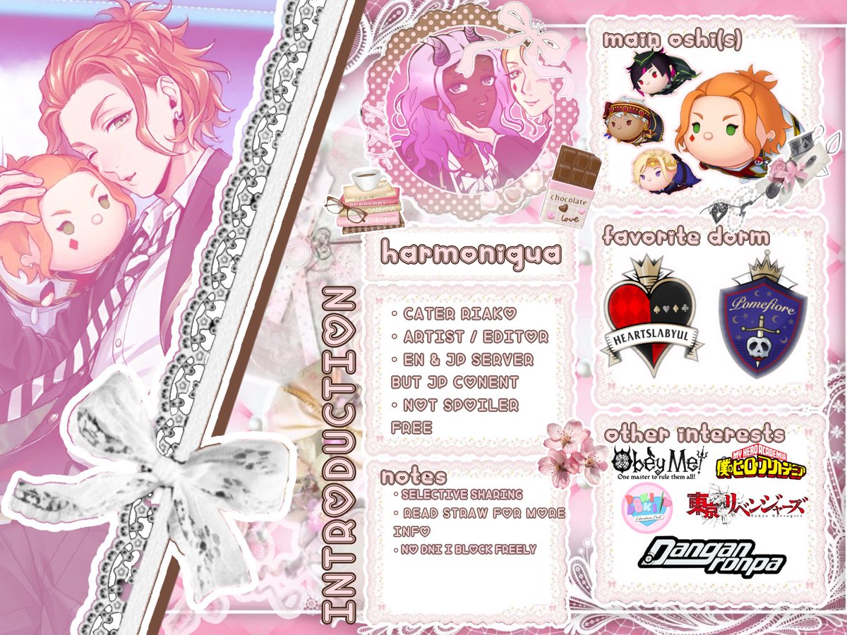 devilishcater's tweet image. { #twstintro , #twstプラス , #twistedwonderland }

okay hi i haven’t posted on here in a while and i highkenuinely wanted to redo my intro (it’s only 2 changes) but yeah hi again 

caterdiamondtwst.straw.page