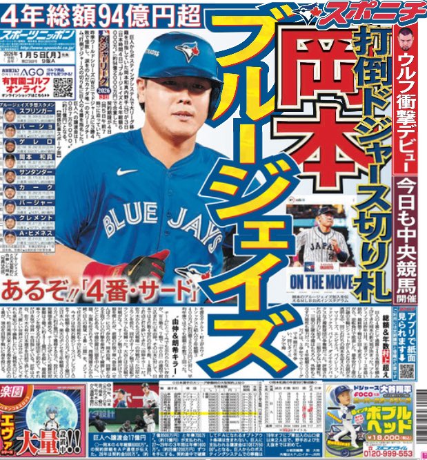 スポーツニッポン新聞社（スポニチ）【公式】 (@sponichiannex