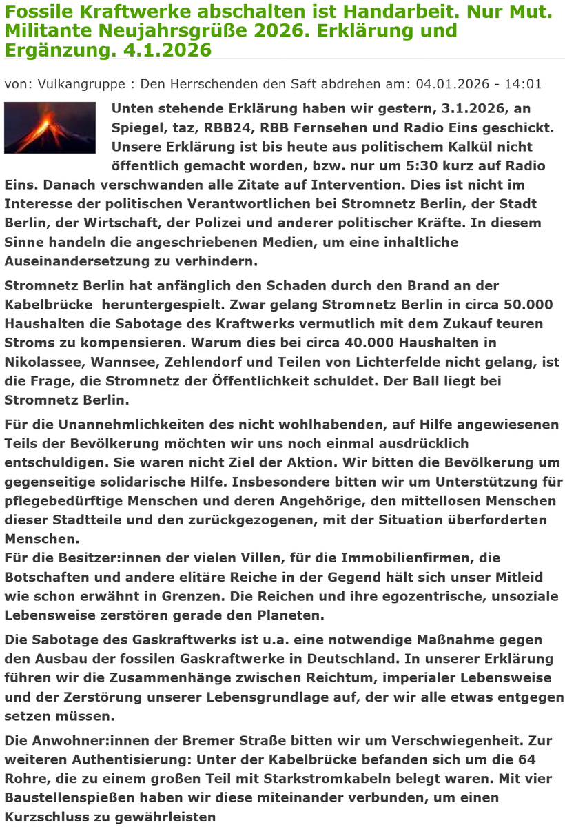 datawrangler2's tweet photo. [*#Bekennerschreiben • Nachtrag der Vulkan-Gruppe]
.
Original-Ursprungs-Quelle der Veröffentlichung
vom 04.01.2026-14:01:
https://t.co/0RupG4CGDM
#Berlin #FalseFlag #Strombrücke #VulkanGruppe #Anschlag #b0201 #b0301 #b0401 #b0501 #b0601 https://t.co/aETdZtSMZJ