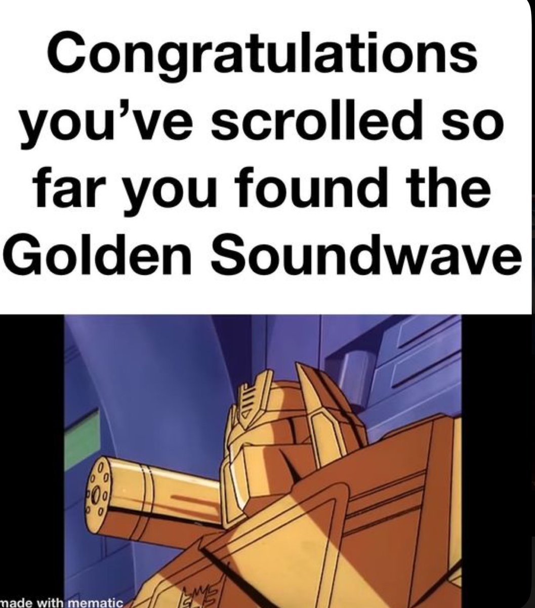 Found gold Soundwave