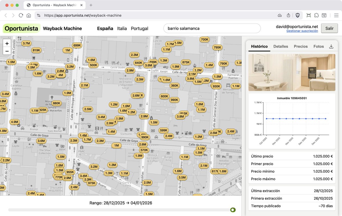 Si quieres recuperar un anuncio eliminado de Idealista y no conservas su enlace, puedes usar el Wayback Machine de Oportunista para econtrarlo 👇🏻🤗
oportunista.net/wayback-machin…