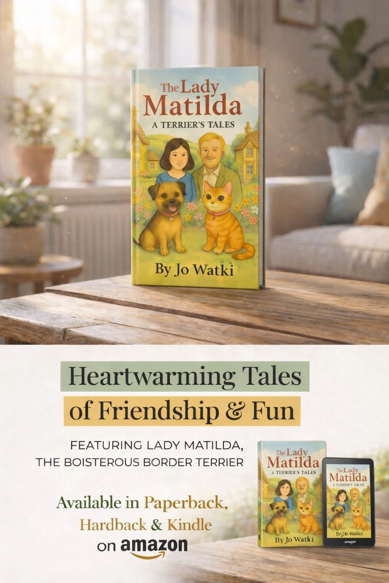 JoWatki99's tweet photo. The Lady Matilda Books now available in hardback and Kindle via Amazon. #theladymatilda #childrensbooks #borderterrier https://t.co/l0ztHbfpi7