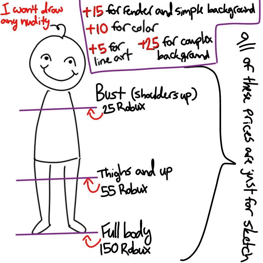 MIRRORCEREAL_'s tweet image. TAKING COMMISSIONS FOR ROBUX DM TO COMMISSION (look on my page for examples) #commissionsopen #CommissionSheet #ROBLOX #robloxart #artistsonX