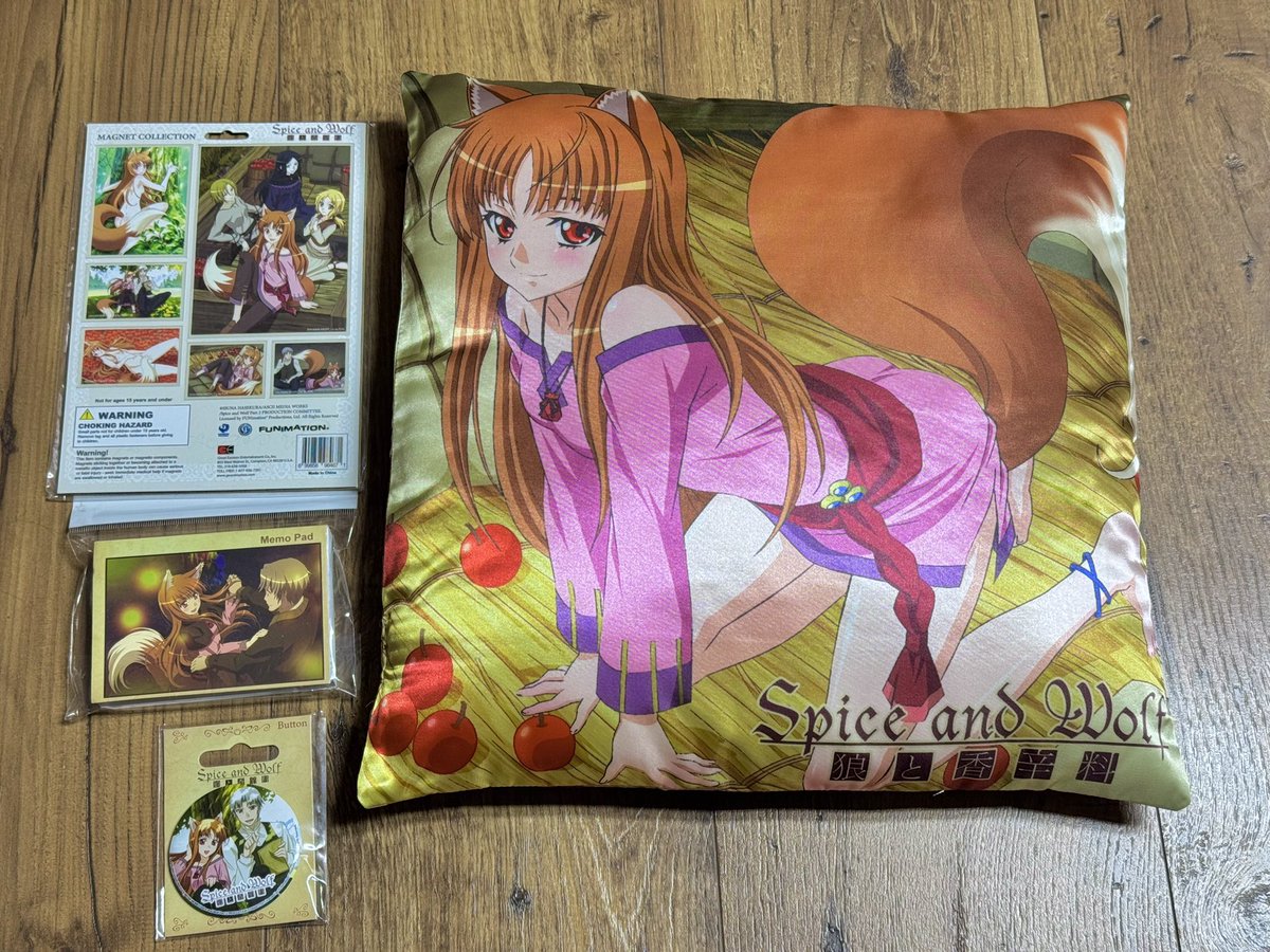 Older Spice and Wolf merch but new to my collection! A gift from
