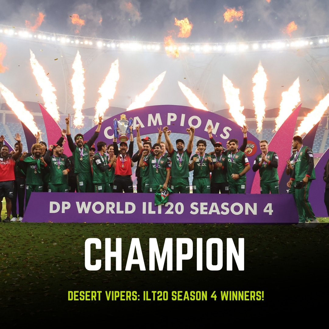 cricnetworks's tweet photo. 2023 - Lost the Final by 7 wickets ❌
 2025 - Lost the Final by 4 wickets ❌
 2026 - WON the Final by 46 runs ✅
Desert Vipers claim their FIRST-ever trophy! 🏆
History made! 🔥
#DesertVipers #ILT20 #CricketChampions #FirstTitle https://t.co/RugH43NKmT