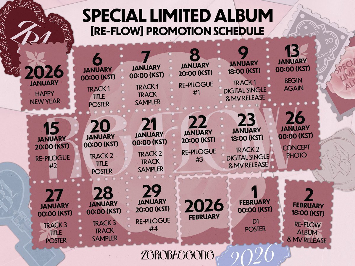 Re-Flow: Promotion Schedule
Special Limited Album / One last time
—
우리는 이 두 달을 우리로 가득 채울 거예요