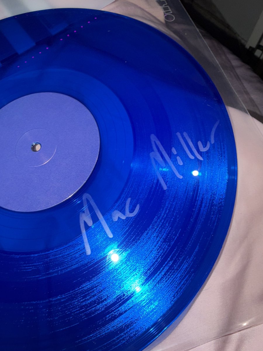 evolvedsos's tweet image. guys i accidentally bought my fiancè a npr tiny desk record by mac miller for christmas and never realized it was signed until rn