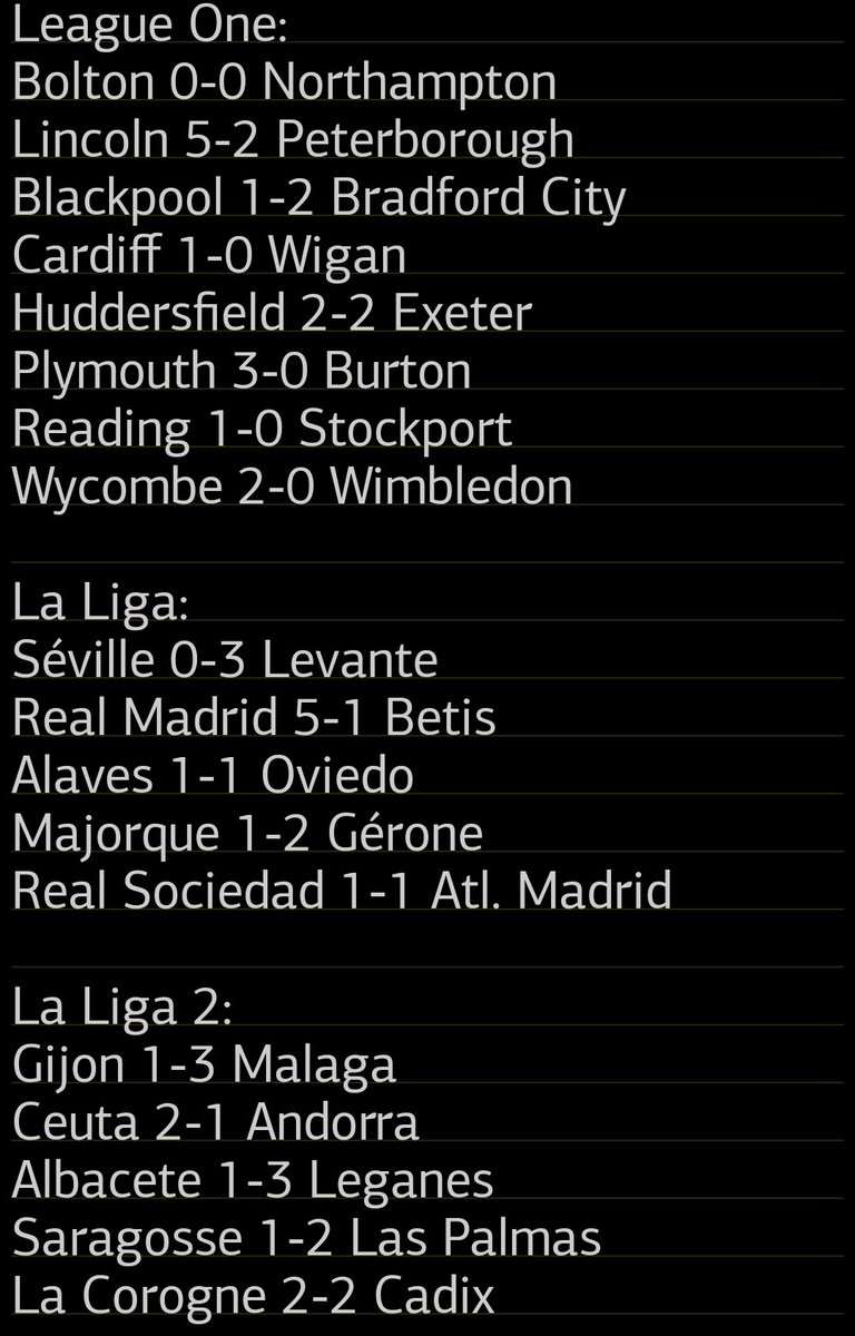 TrisInfoFoot's tweet photo. Les résultats foot de ce Dimanche 04 janvier: #SerieA #LazioNapoli #PremierLeague #LEEMUN #FIOCRE #Ligue1McDonalds #OMFCN #FULLIV #TOTSUN #NEWCPA #RMABET #LaLiga #CAN2025 #MARTAN #SB29AJA #HACSCO #FCLFCM #MCICFC #INTBOL #AFSCAM #PSGPFC #SOCATL https://t.co/NVUWujebXM