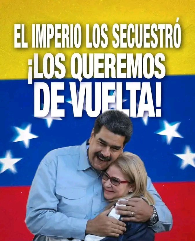 MindusIndustria's tweet image. #CubaConVenezuela y exigimos devuelvan a su Presidente y nuestro hermano Nicolas Maduro Moros y la primera combatiente Cilia Flores.