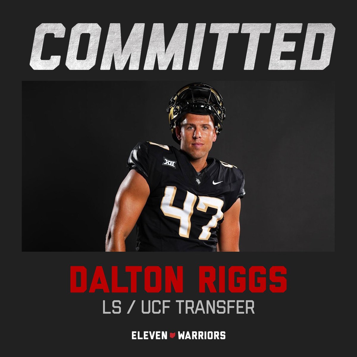 11W's tweet photo. Ohio State’s second transfer commitment is former BYU and UCF long snapper Dalton Riggs. https://t.co/C97ps7TxGW