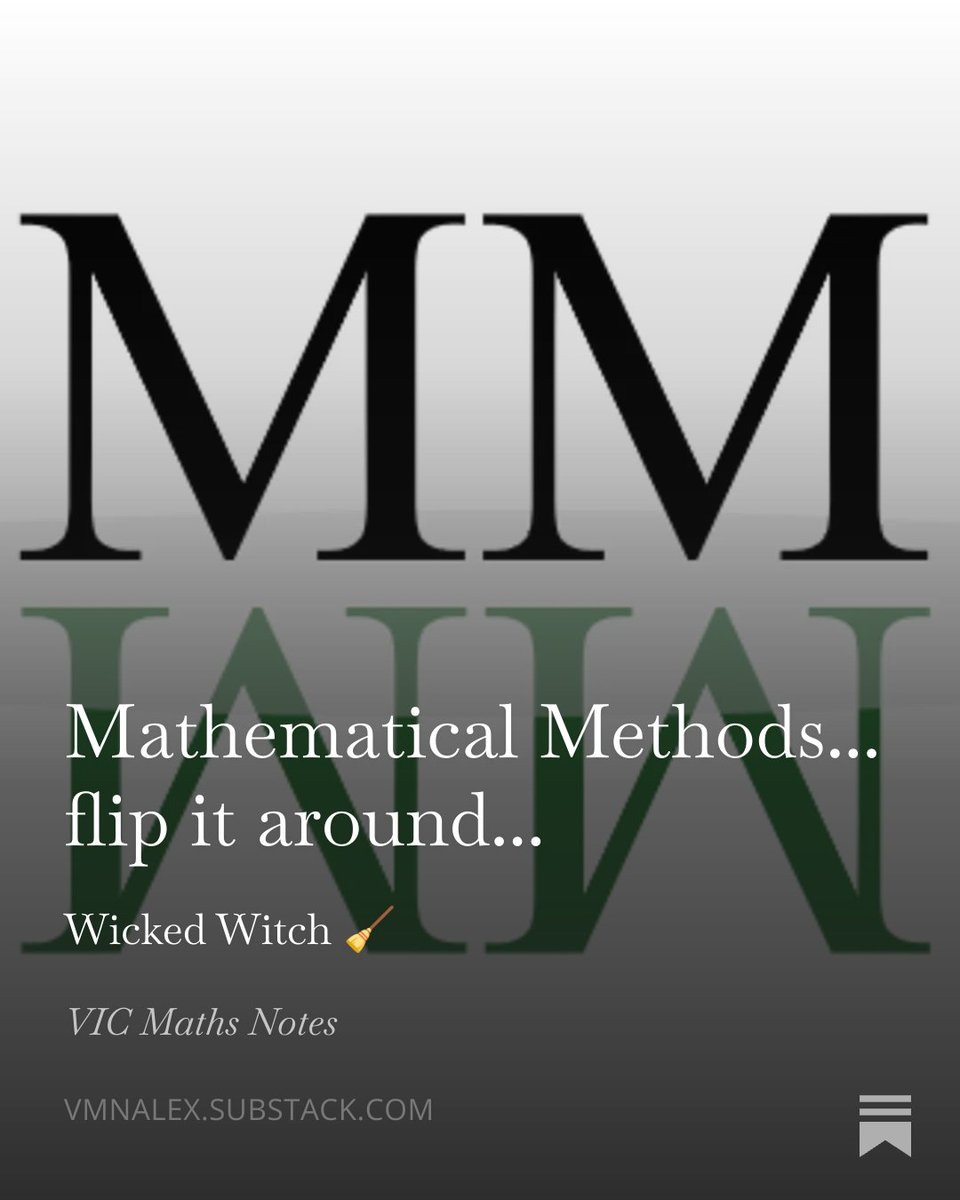 First content comparison off the rank: Mathematical Methods (the introductory functions, calculus, and random variables subject)