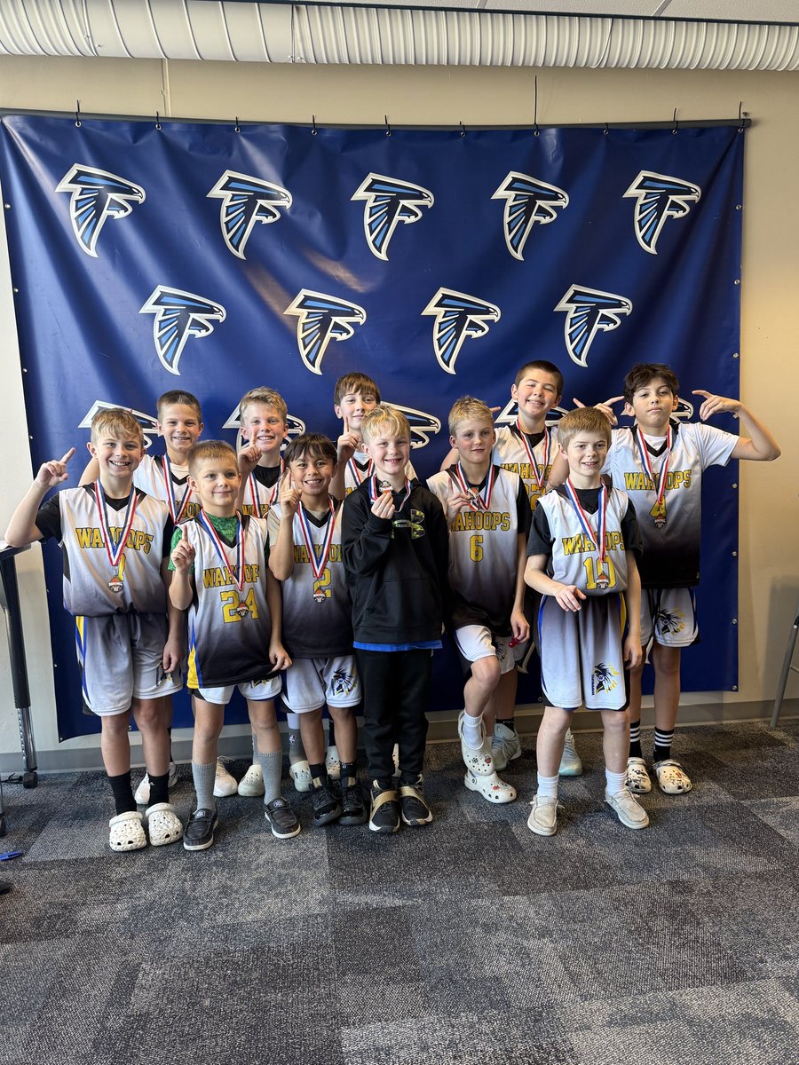 WahoopsBball's tweet image. Congrats to our🥇5th Grade Boys who took 1st Place in the Gold Division at Freeman on Saturday! Way to go, boys!
#Wahoops #youthbasketball