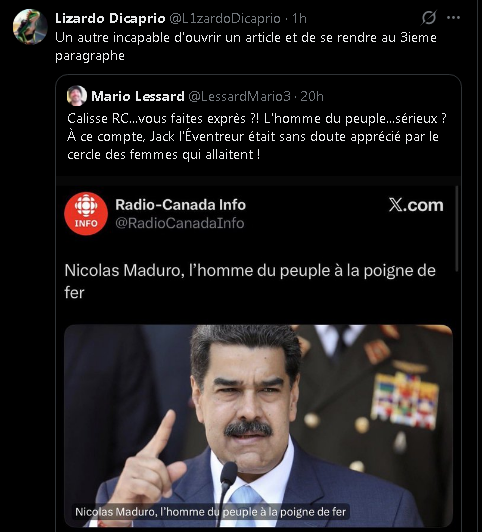 C'est le titre le problème...le titre tu comprends le moron (ou moronne selon). 

Une formulation qui s'apparente à un bait pour les experts de la spéculation avant terme dont tu viens d'en faire la preuve.