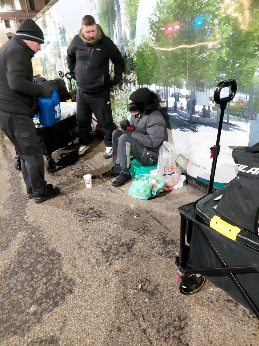 Good evening all and a happy new year 😊

Our dedicated volunteers were out on the Baltic streets of Glasgow tonight were we supported 20 souls in need of essential items including warm clothing &amp; a hot bite to eat and drink 😊 of that 20 there was 6 females and 6 sleeping rough.