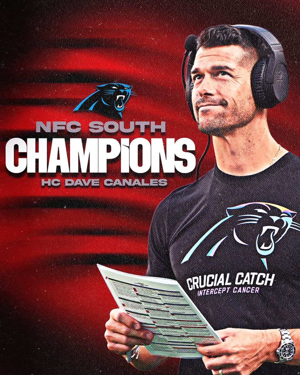 APUCougars's tweet image. Built Here. Won There.

Congrats to Dave Canales on the leading the Panthers to their first NFC South title in 10 years!

#GodFirst | #GoCougs