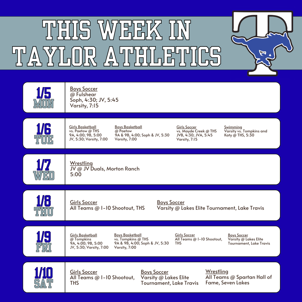 Taylor Athletics (Katy ISD) tweet media