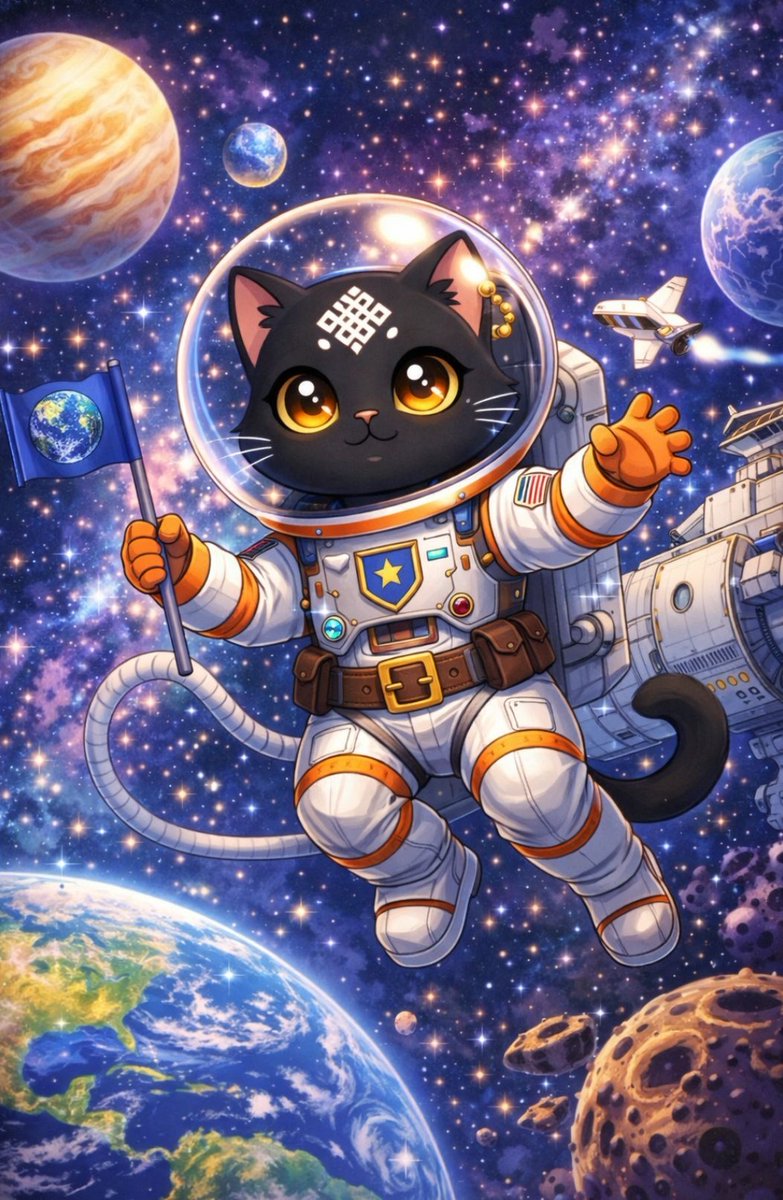 DAY 42 ON <a href="/ritualfnd/">Ritual Foundation</a>
🚀🐾 One small paw for Siggy, one giant leap for Ritual !!
Floating through the cosmos, repping Ritual, and proving that even the stars aren’t out of reach when you’ve got courage and a space suit🌍✨

#SiggyInSpace 
<a href="/ritualnet/">Ritual</a>
<a href="/joshsimenhoff/">Josh (❖,❖)</a> 
<a href="/Jez_Cryptoz/">Jez ritual/acc (❖,❖)</a>