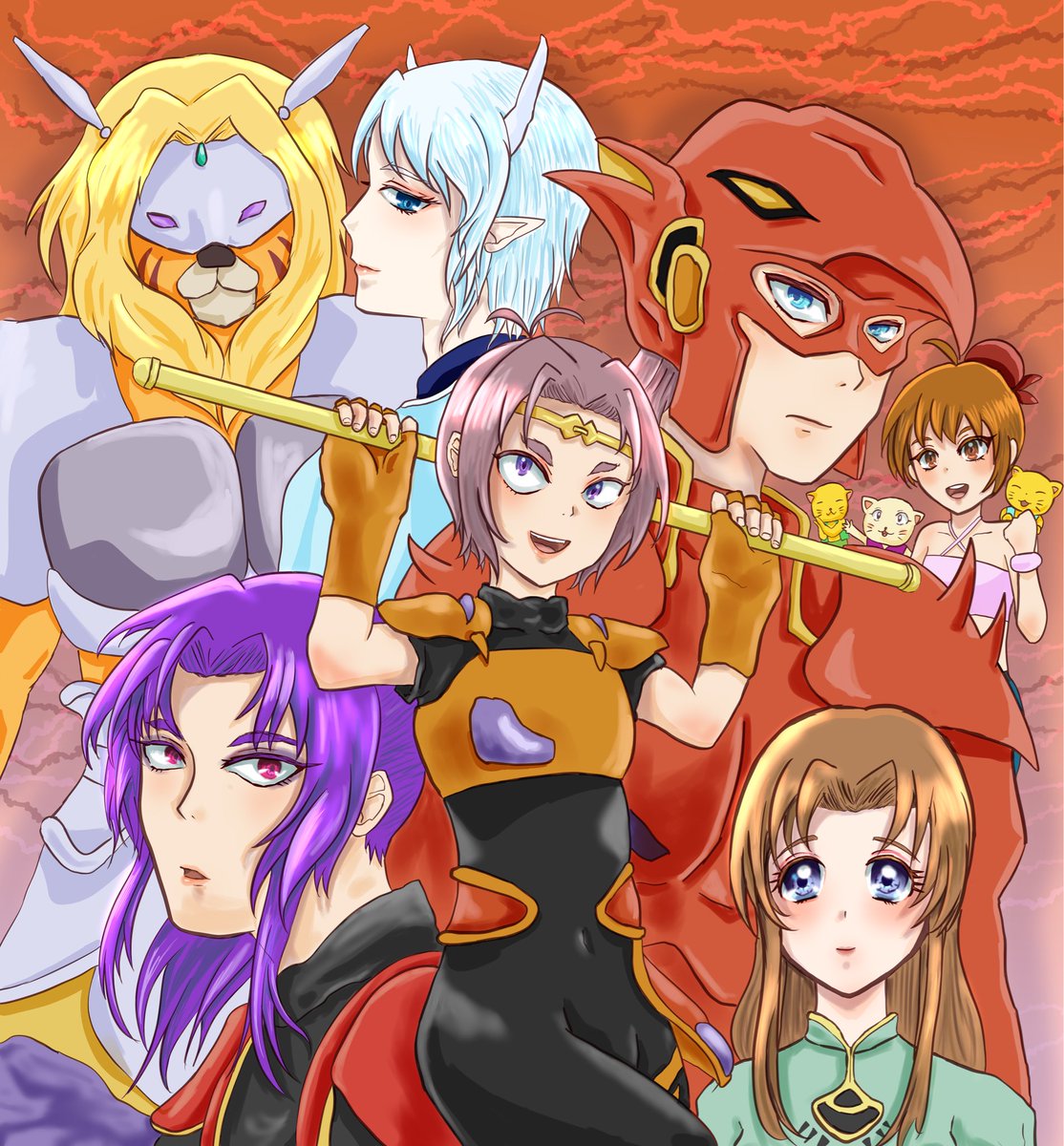 borimun9v's tweet photo. お正月はマシュランボー描いてました。 https://t.co/64YzyCvS2X