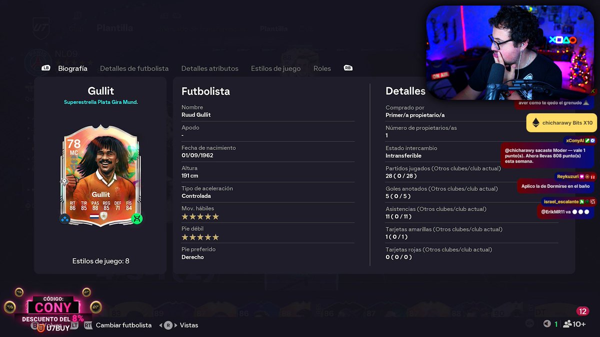 ¿Quien tiene a su Gullit con 5 de Filigranas?