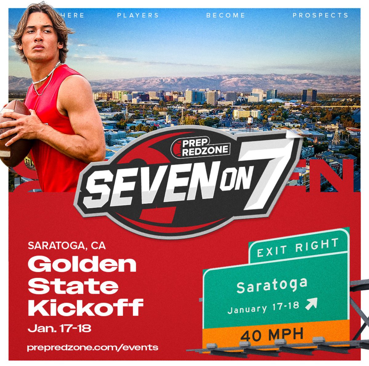 MRittCGS's tweet image. 🚨🏈 7v7 SEASON IS HERE 🏈🚨

The @PrepRedzone first 7v7 tournament of the season kicks off in just TWO weeks and sets the tone for an outstanding tournament lineup in 2026! 👀🔥

📍 Saratoga, California
🌴 West Coast 7v7 coaches &amp;amp; organizations — now is the time to get involved!…