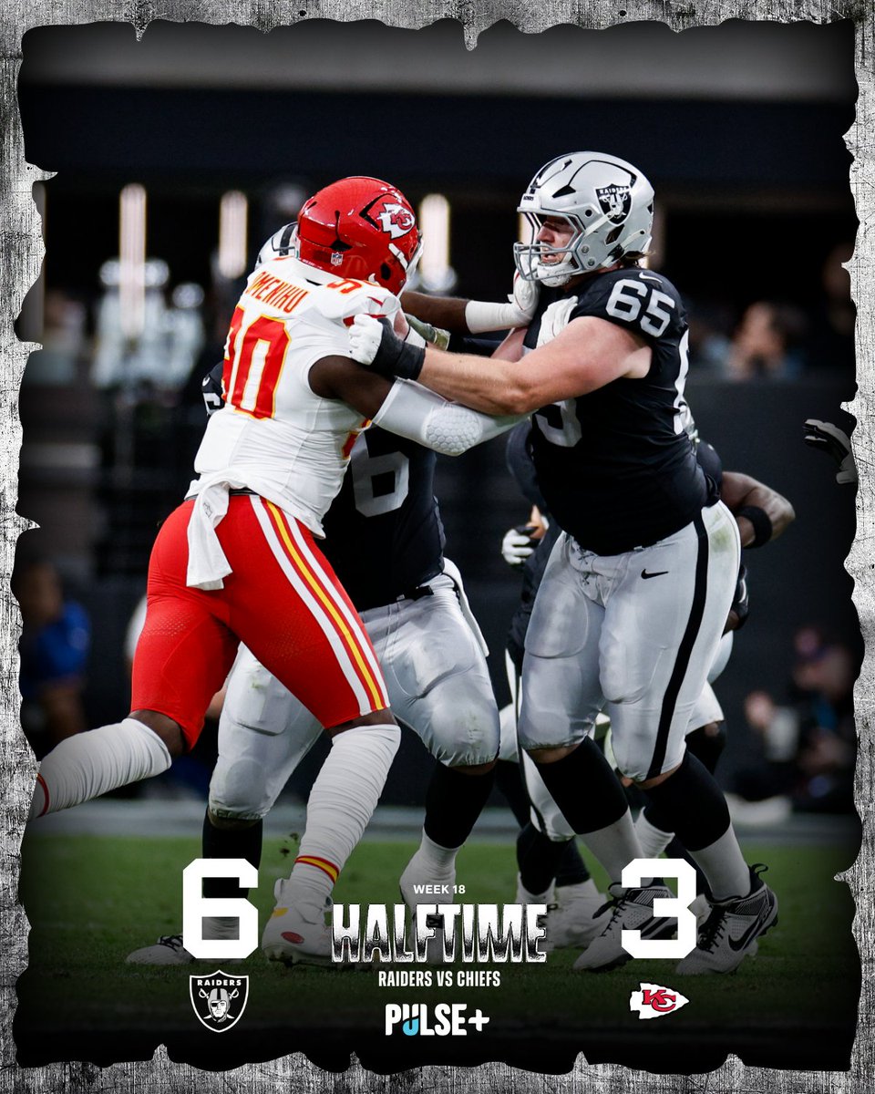 Up at the half. #KCvsLV