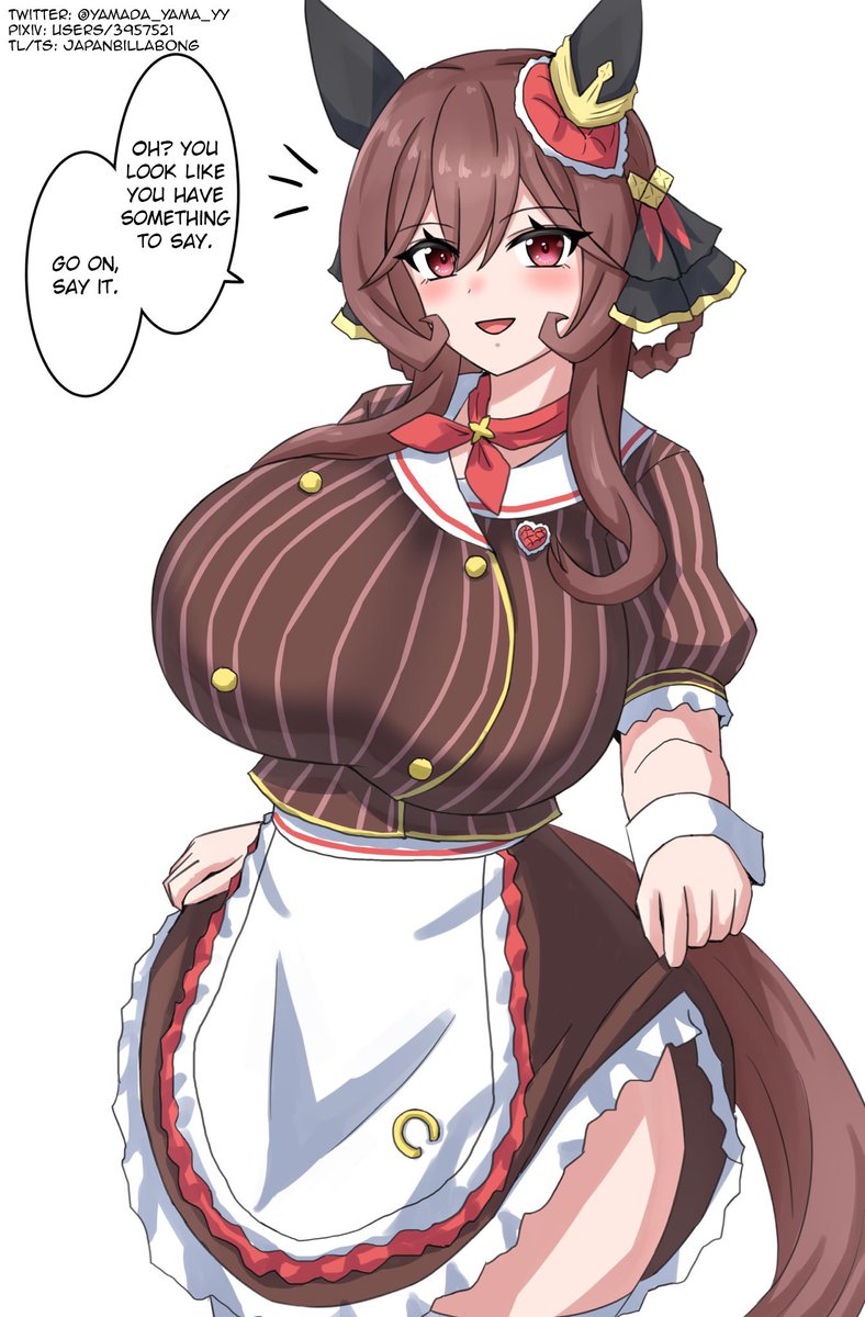 英語版です！【EN】

Gorgeous. Stunning. Absolutely statuesque. A beauty whose strength stands unrivaled.

By <a href="/yamada_yama_yy/">山田やま</a>

#ウマ娘 #ウマ娘英訳 #Umamusume #UmaTranslations