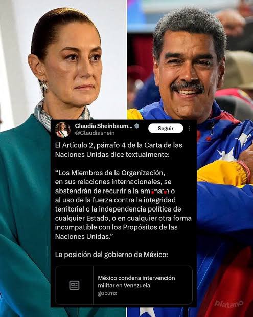 Cuanto más leo y escucho testimonios de venezolanos violados, encarcelados, perseguidos y tantas atrocidades más, me resulta imposible creer que alguien defienda a #NicolasMaduro 

Pero que @ClaudiaShein lo haga, en su papel de presidenta, no tiene nombre.

¡Eso es complicidad!