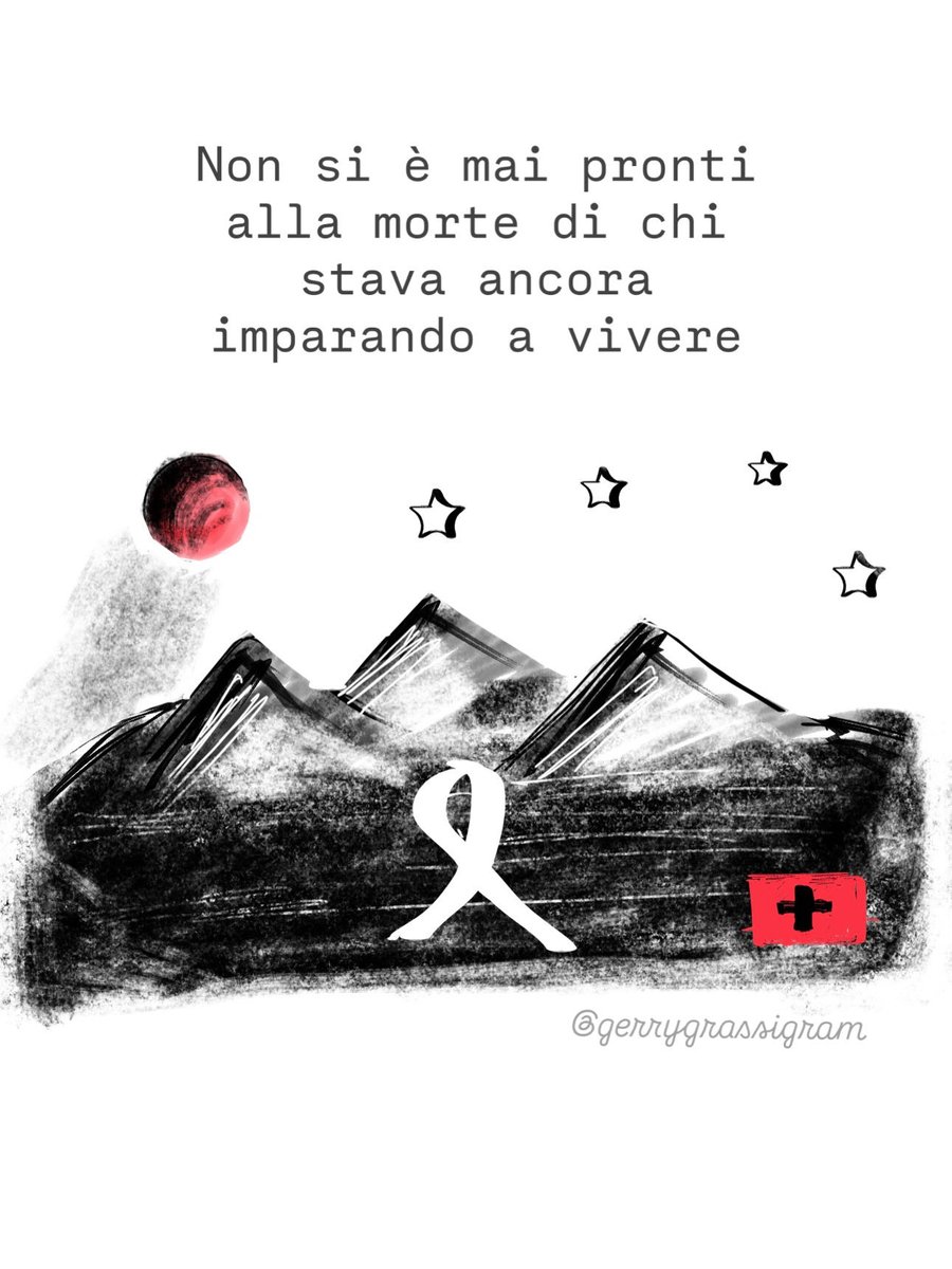 gerrygrassi's tweet photo. Esistono gli orfani e i vedovi ma è talmente inconcepibile sopravvivere ai propri figli che non esiste un termine per definire questa condizione.

#Crans_Montana 🙏🇨🇭 https://t.co/CtxMMpNuzR