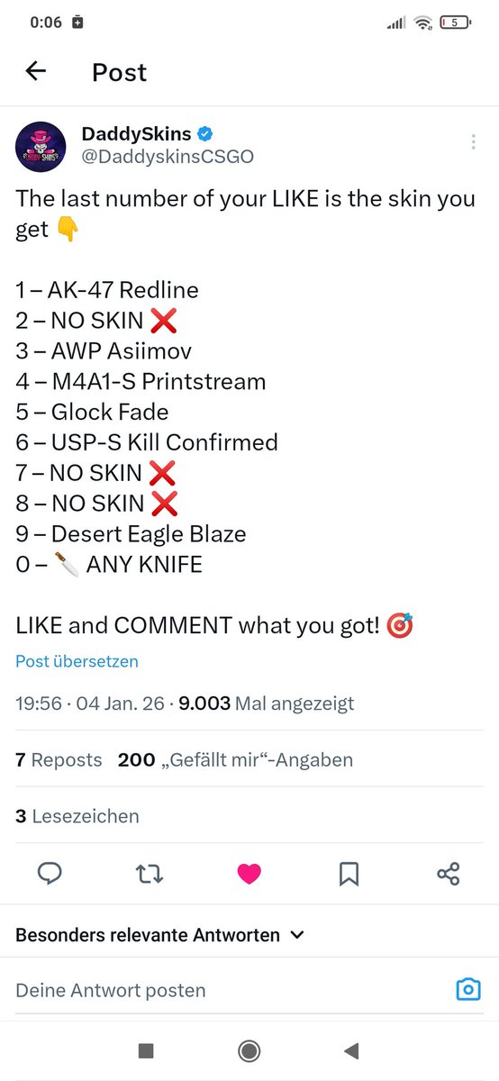 LewinWeingarten's tweet photo. @DaddyskinsCSGO Yesss https://t.co/KaQvzat0YL