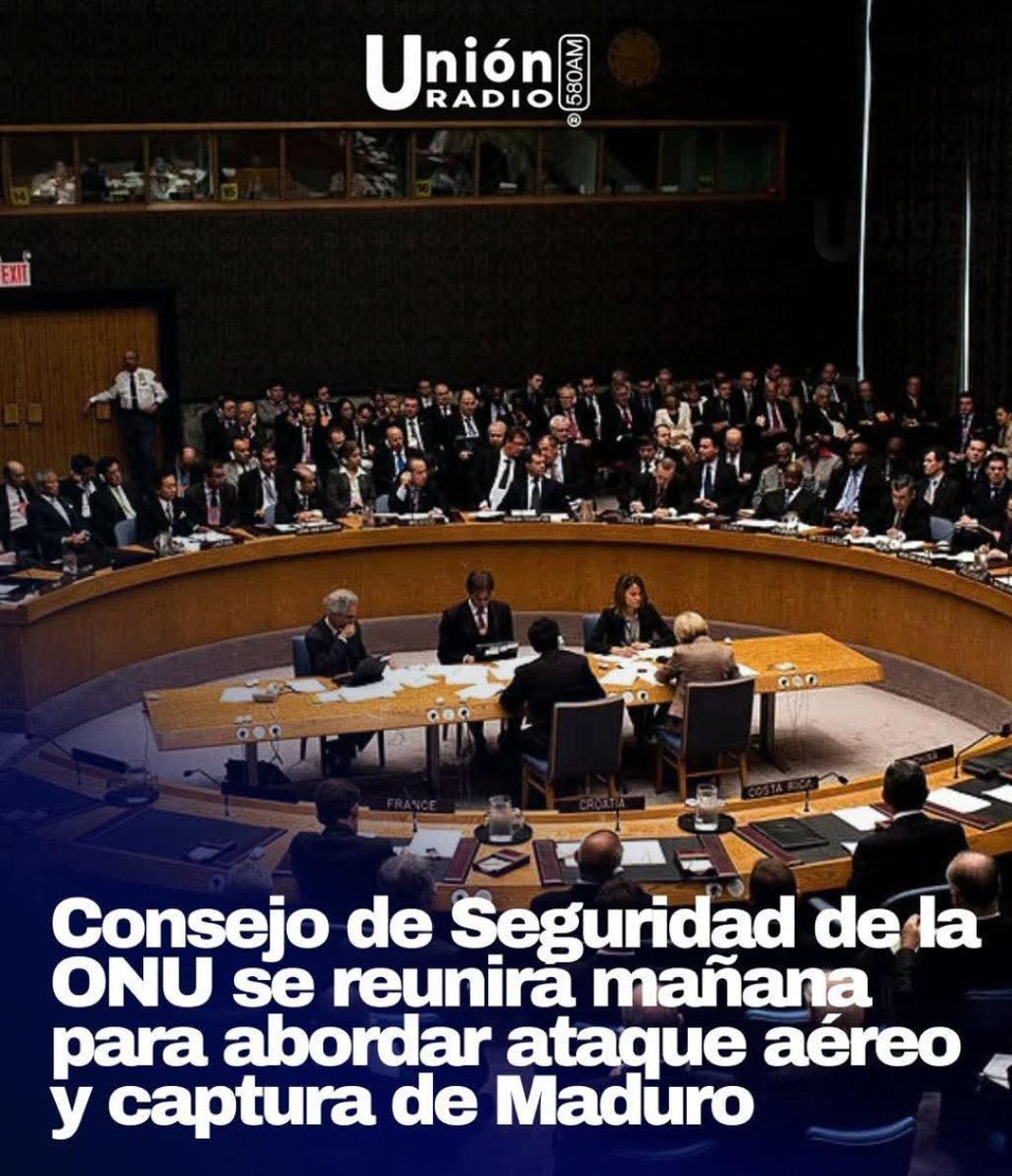 #VenezuelaLibre con #Procedimiento #Parlamentario  se deberá deliberar, debatir y argumentar en el pleno del Consejo de Seguridad de la  <a href="/ONU_es/">Naciones Unidas</a> respecto a la reciente acción militar de #USA en #Venezuela en la que tomó a #NicolasMaduro y esposa. ¿Habrá  Resolución? ¿Hay acuerdo?