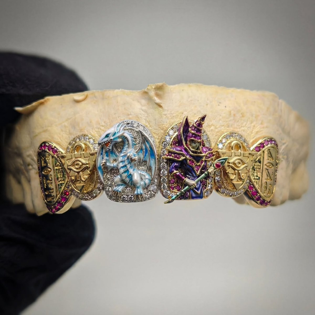 ModernNotoriety's tweet image. Yu-Gi-Oh! Grillz by Homer The Jeweller 😮‍💨