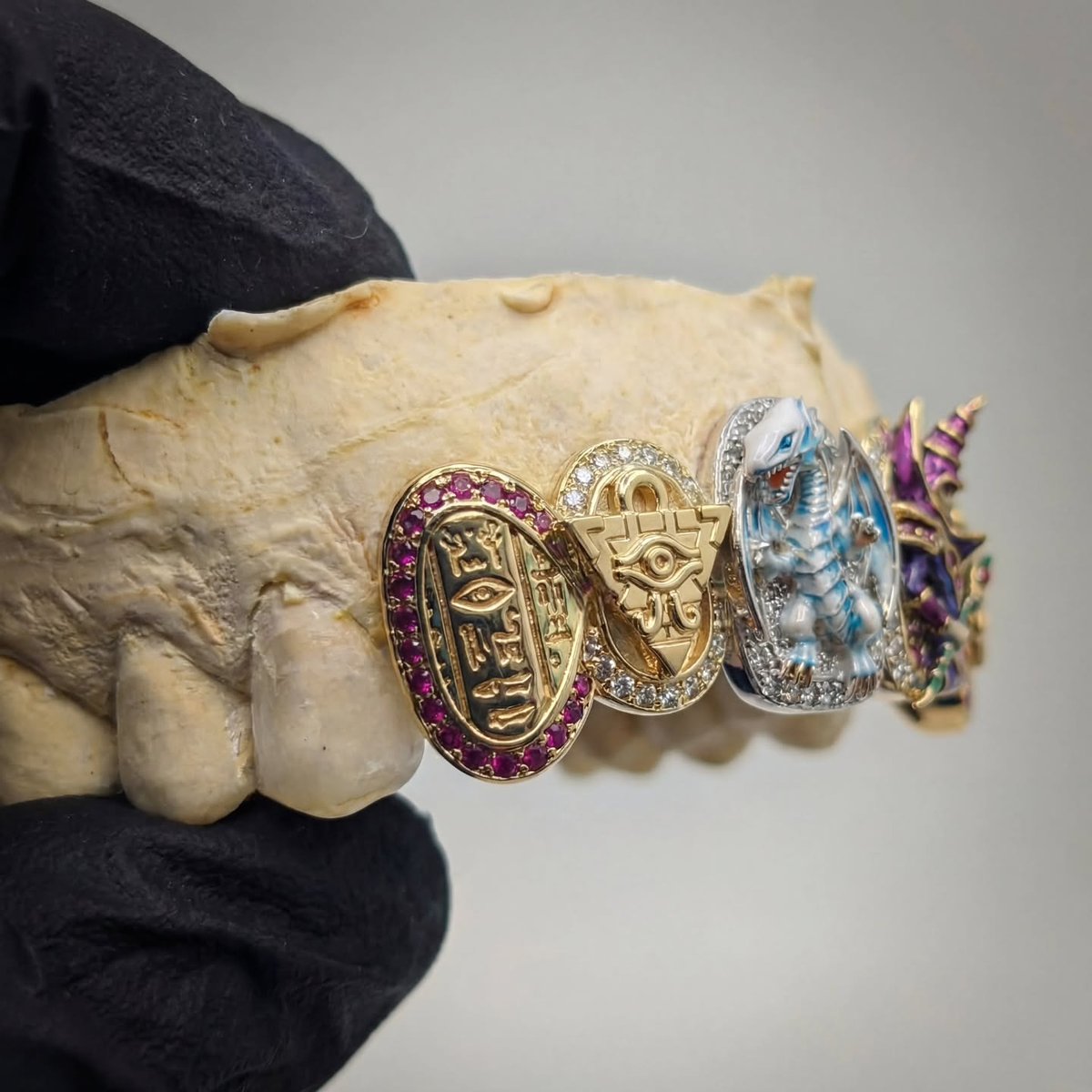 ModernNotoriety's tweet image. Yu-Gi-Oh! Grillz by Homer The Jeweller 😮‍💨