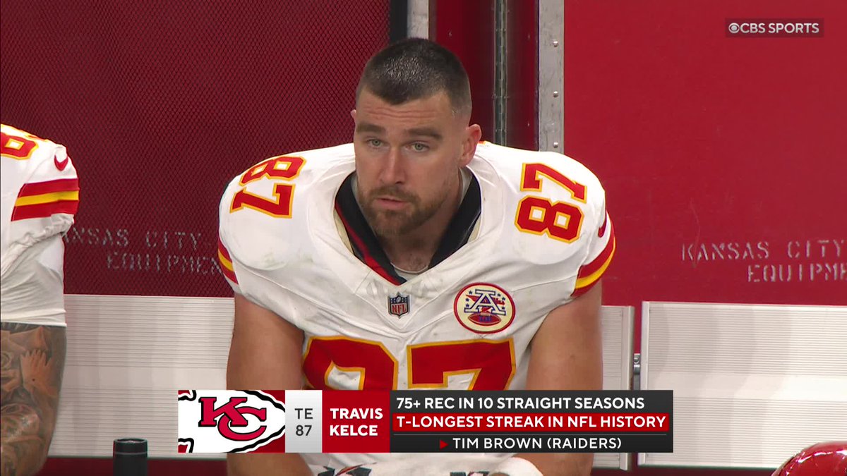 NFL's tweet image. More history for Travis Kelce 🙌
