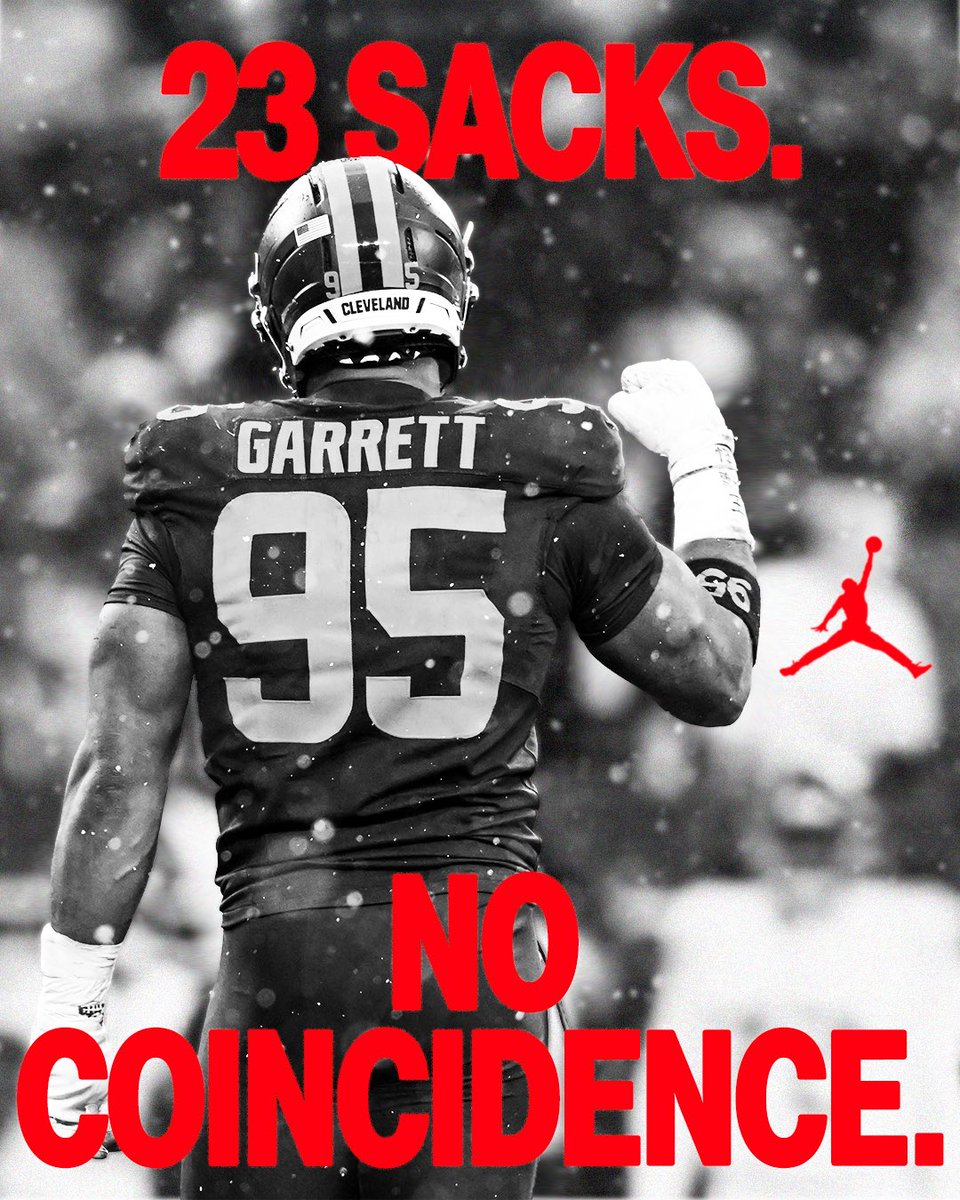 RapSheet's tweet image. Fresh off of recording sack No. 23 and setting the NFL’s single-season record, Jordan Brand has announced that Browns star Myles Garrett has joined them.

“It’s only right, as he set the record at 23…..a number that’s synonymous with Greatness.” — @thejordanbrand.
