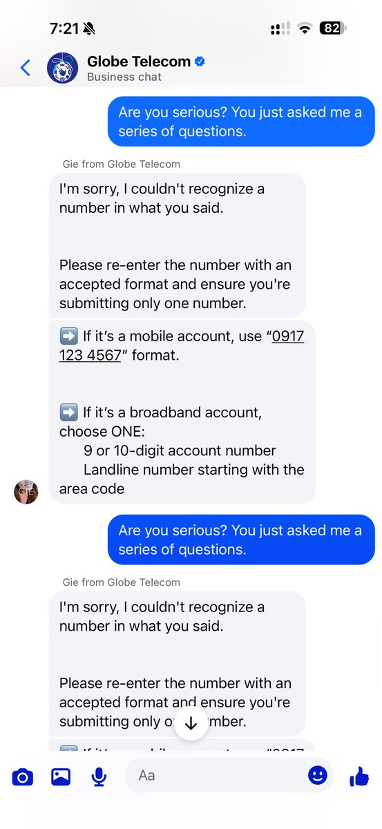 AlexJosephVD's tweet photo. @enjoyGLOBE @GlobeTelecomPH ALL their customer support are FRUSTRATING!!!!!!!!!!!!  @foi_ph #GlobePH #Globe #NTC https://t.co/R7cuIgPbOC