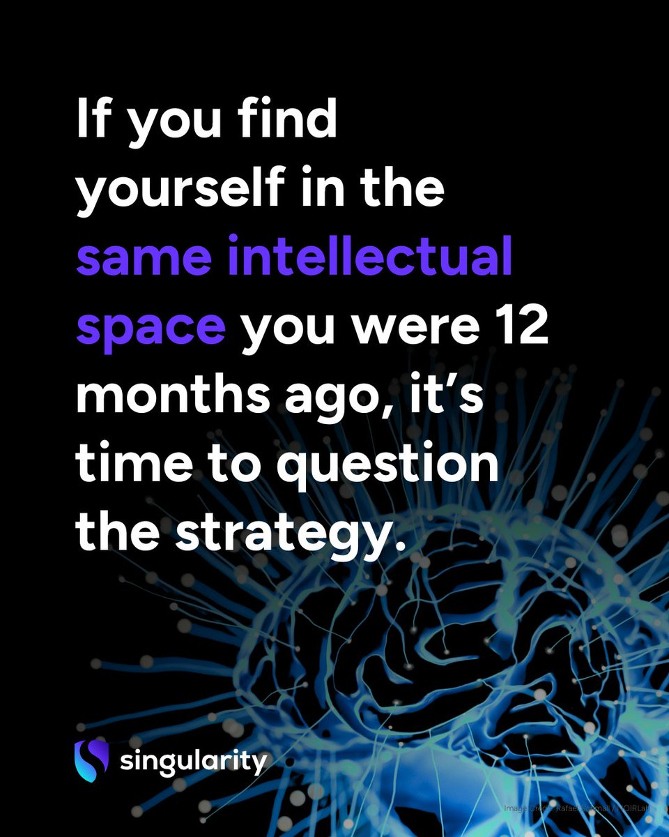 singularityu's tweet image. What is one thing you wish you’d started learning exactly one year ago? Let’s talk about it in the comments. #MindsetShift #StrategicForecasting