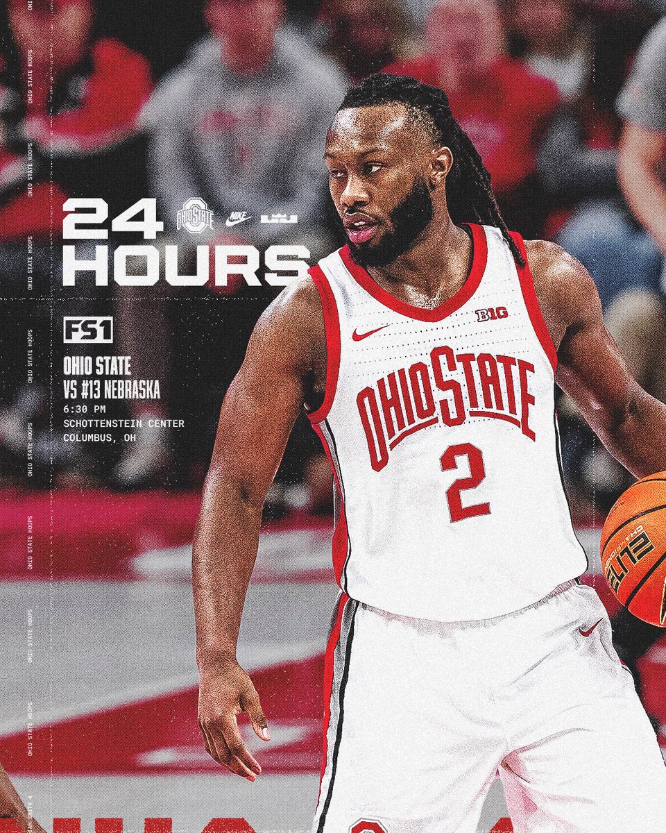 24 HOURS UNTIL GO TIME ⏰

TICKETS ➡️ go.osu.edu/mbbsinglegamet…

#GoBucks | #FightToTheEnd