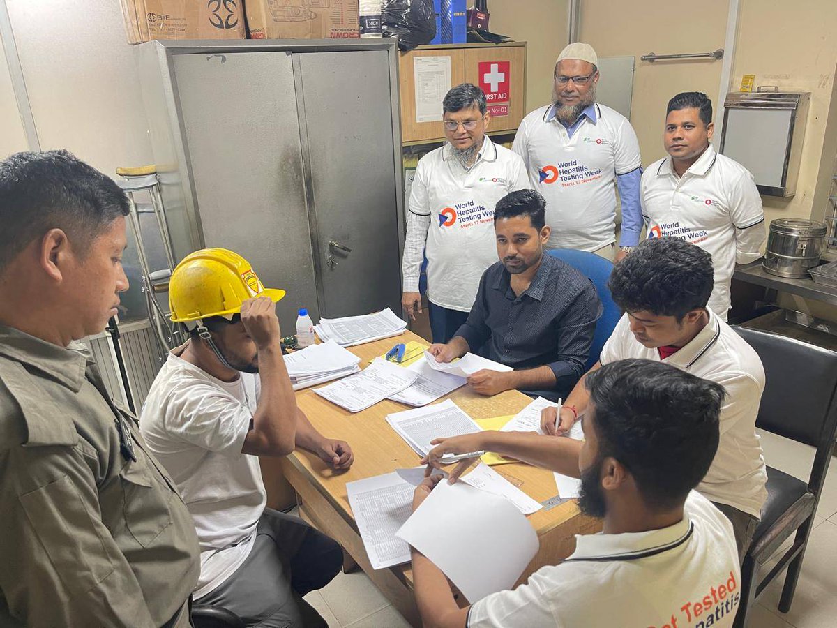 L_C_S_23's tweet photo. World Hepatitis Testing week 2026
Screening of Hepatitis B among the employes of largest steel producing factory, BSRM in Bangladesh https://t.co/qpWQXNBtfG
