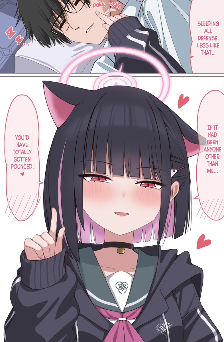 英語版です! [EN] Kazusa, scolding Sensei for sleeping so