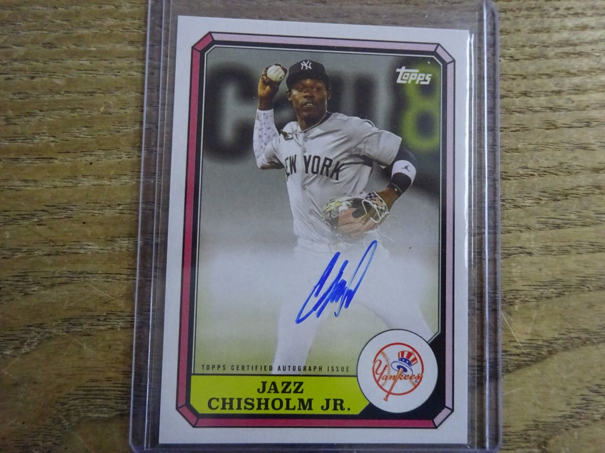 ジャズ・チザムjr直筆サインカード1/1 ヤンキース ) 2025 TOPPS ARCHIVES ジャズ・チザムJr. オート