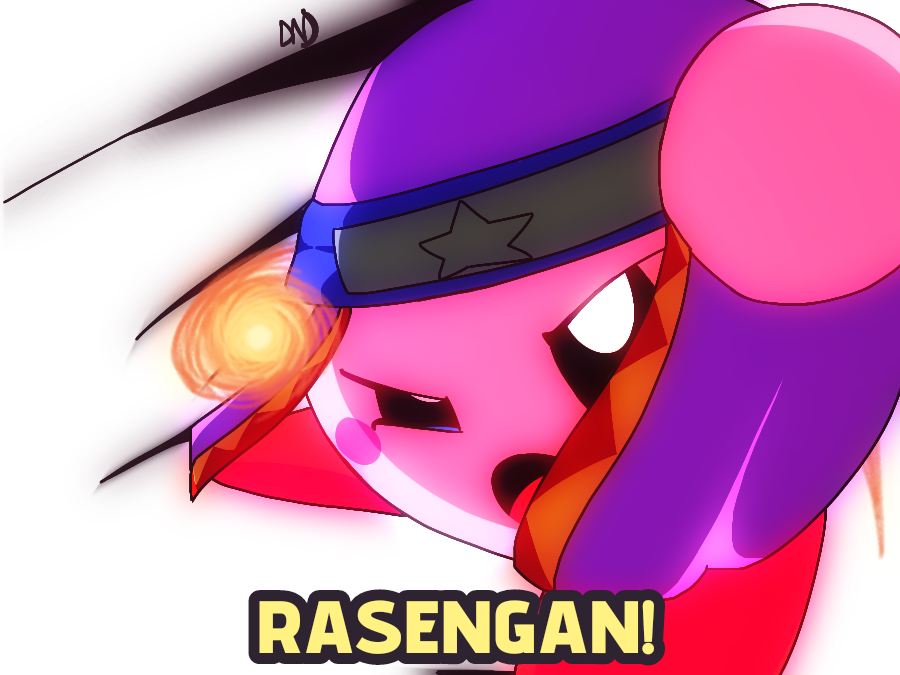 Interesting Kirby. #kirby #myartwork #naruto
