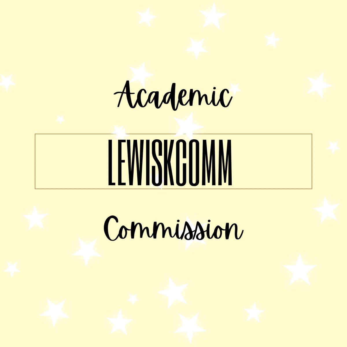 lewis_comm| Academic Commissioner tweet media